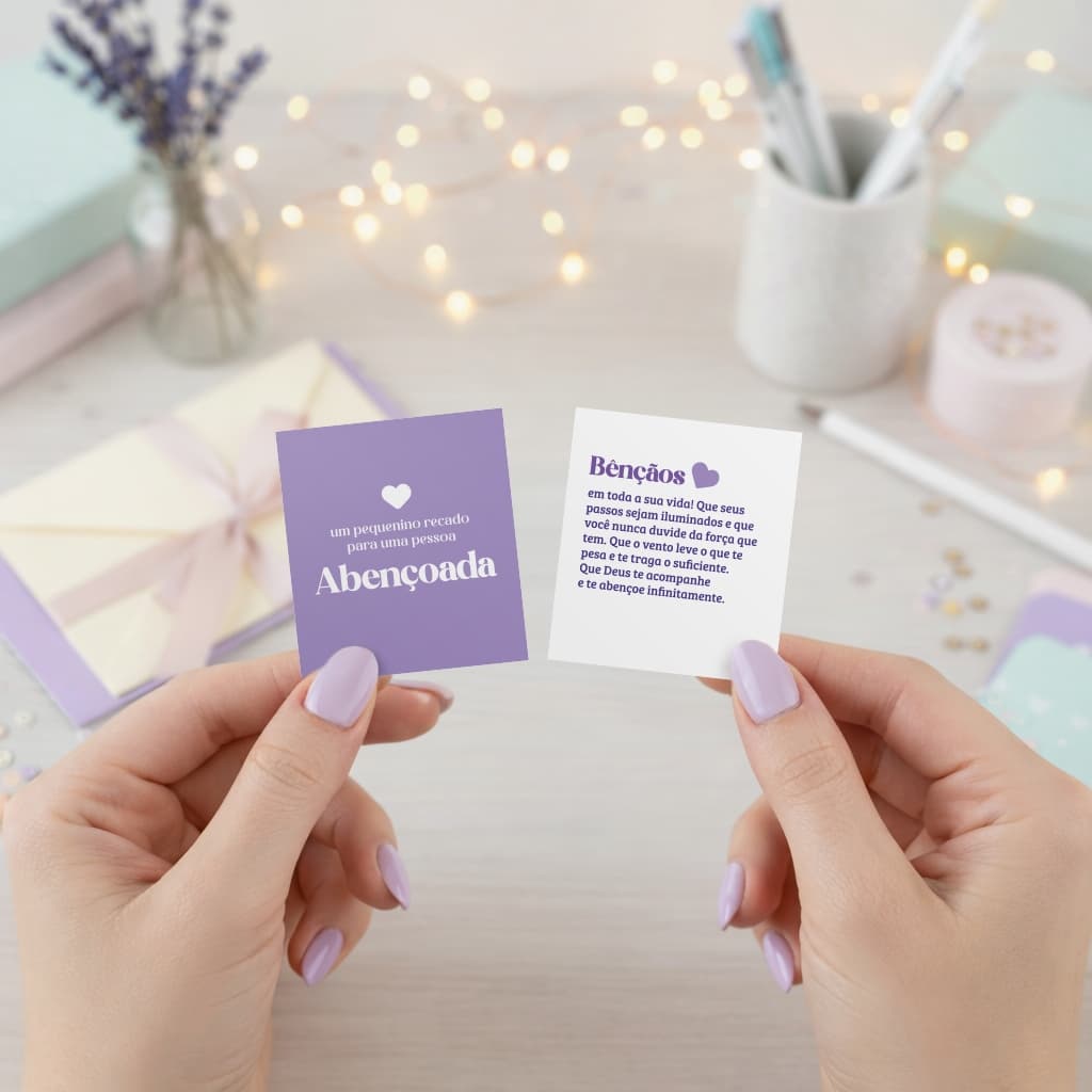 Kit 100 Mini Cartões Mensagem Cliente Frases Motivação Coloridos Delicados Escola Terapia Emoções Clínica Mimo Pedidos