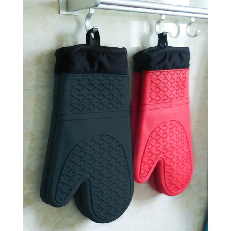Luva Longa Térmica de Silicone Quente e Frio para Forno Pegar Panela Forma