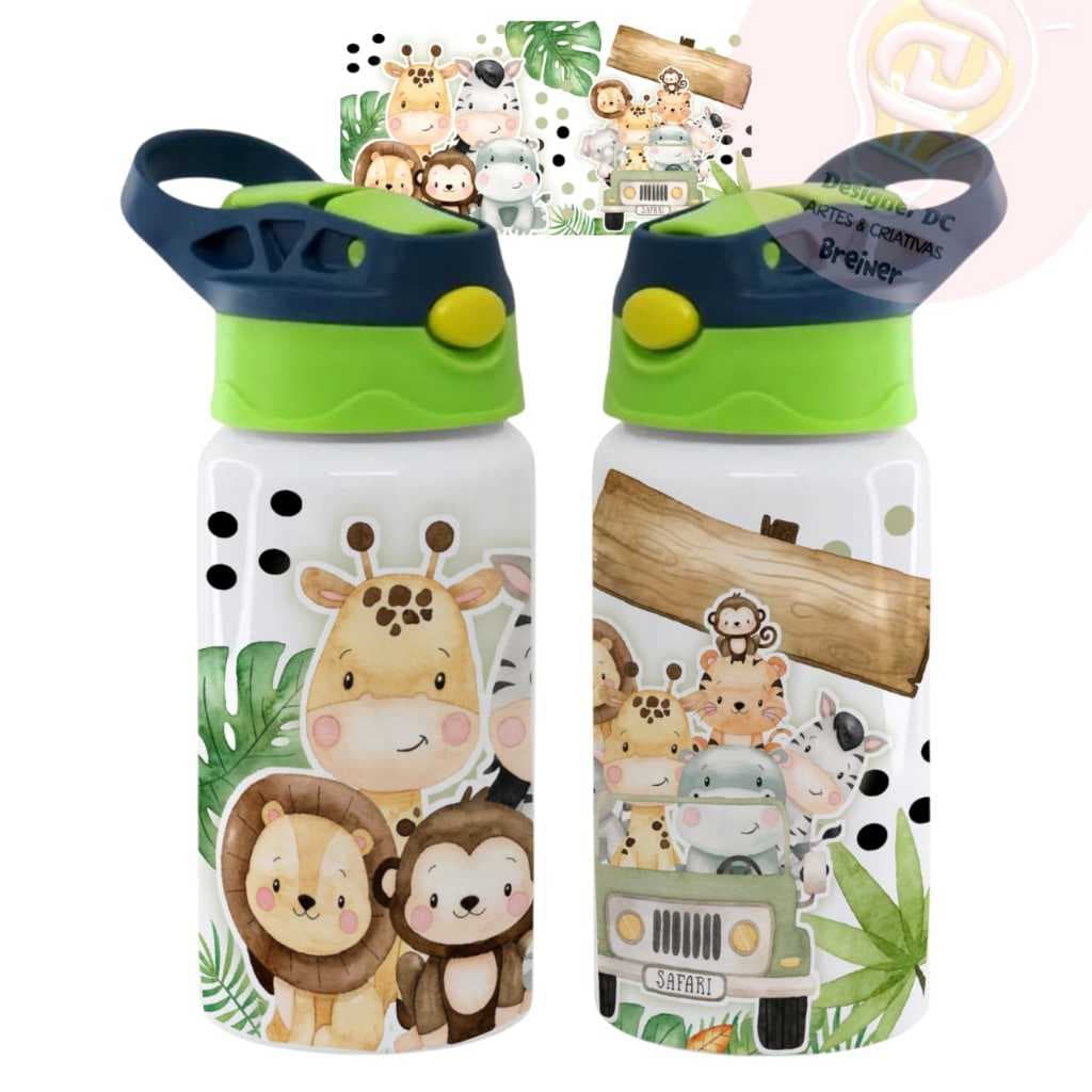 Garrafa Térmica Safari Infantil DSG 0025