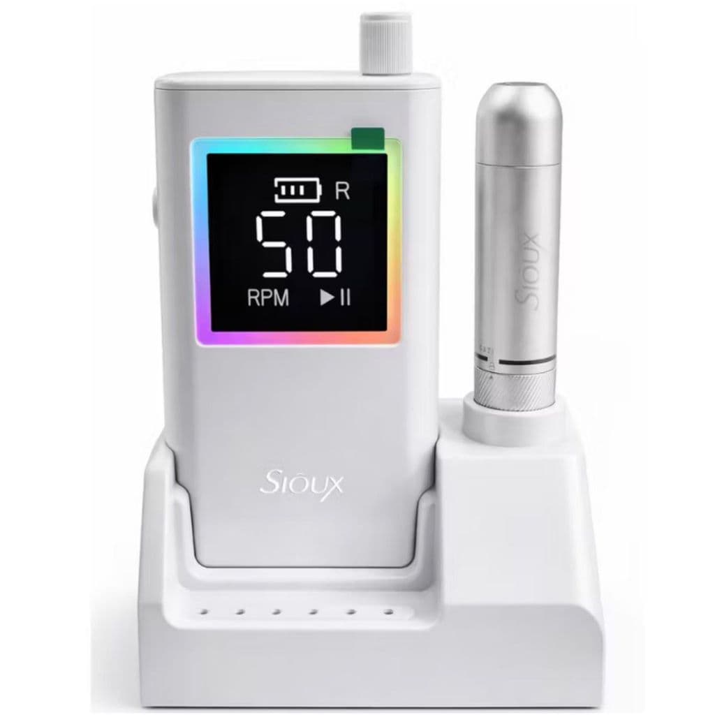 motor portatil recarregavel sioux 50.000 RPM | base + visor LED LANÇAMENTO