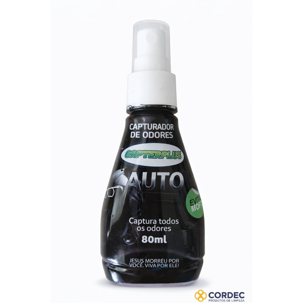 Capterplus Auto 80ml Spray Eliminador de Mau Cheiro Carro Cheiro de Carro Novo Captura Instantânea Portátil Kit 2 Un