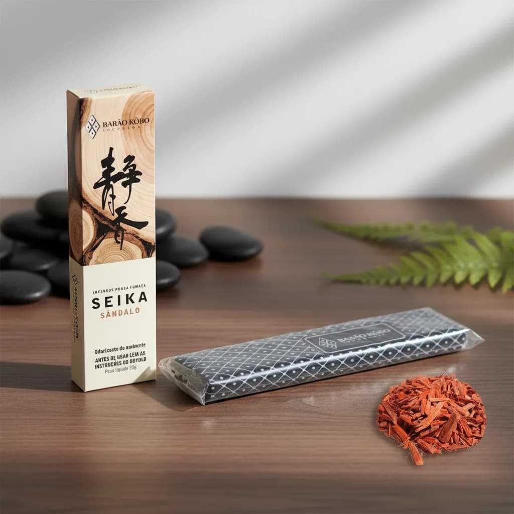 Incenso Sândalo Senkô Japones Dhoops Barão Kobo 40 Varetas