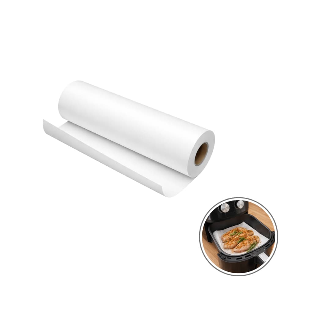 Papel Manteiga Rolo 30cm x 50m Para Assar Forno Antiaderente Culinária Confeitaria