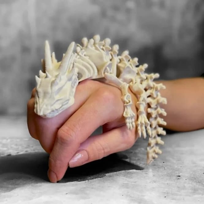 Dragão Articulado 23cm - 3D - Alta Qualidade - Acabamento Premium