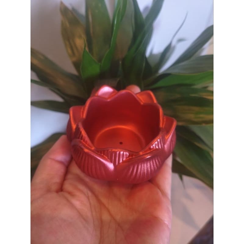 5 INCENSÁRIO OU CASTIÇAL FLOR DE LÓTUS