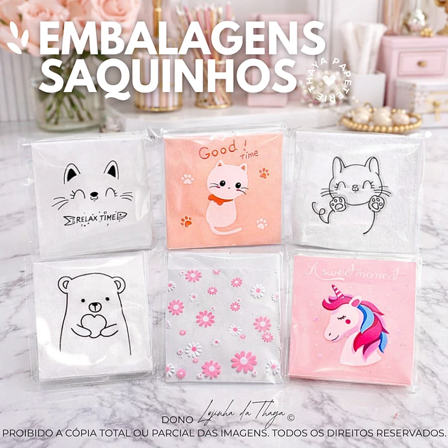 embalagens saquinhos flor bichinhos bolinha para vendas lembrancinhas lanches festas