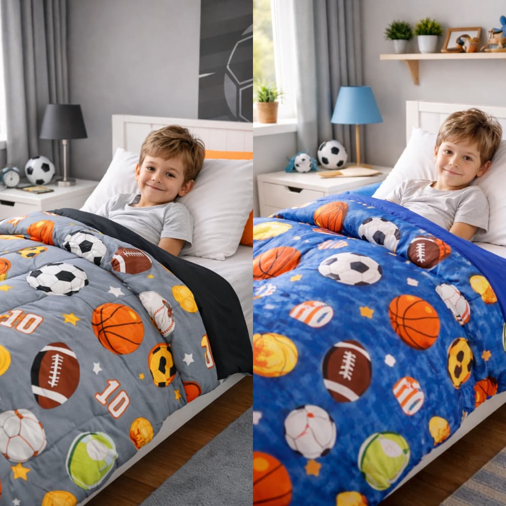 Edredom Infantil Kids Avulso Estampas  Menino Dulpla Face