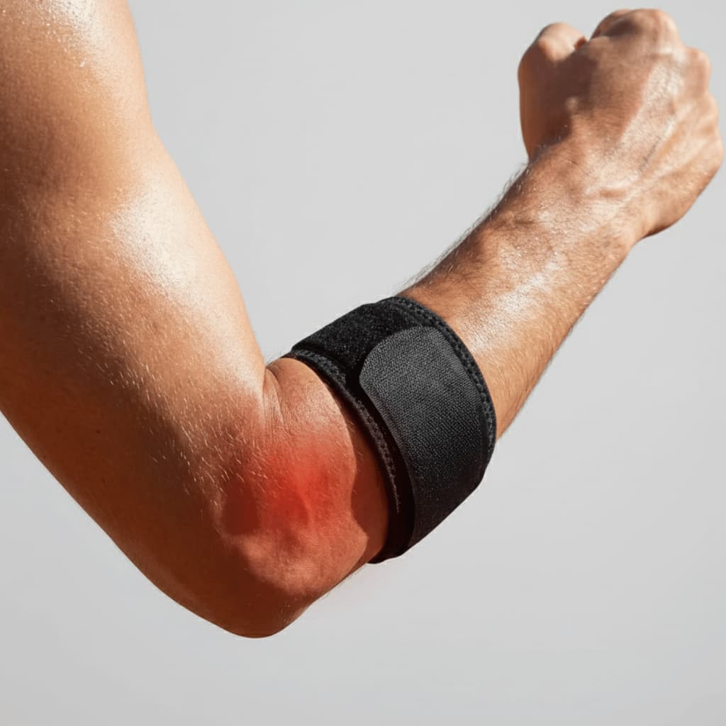 Suporte Cotovelo Ajustável Compressão | Cinta Tennis Elbow p/ Epicondilite Tendinite Dor