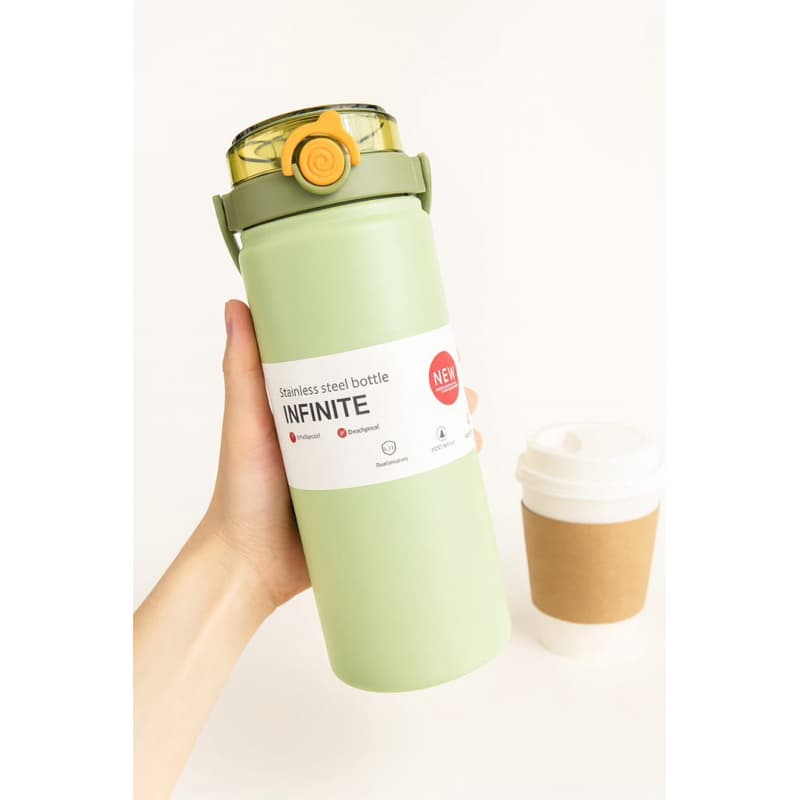 Garrafa Térmica Inox 1200ML Com Alça - Com Dois Bicos