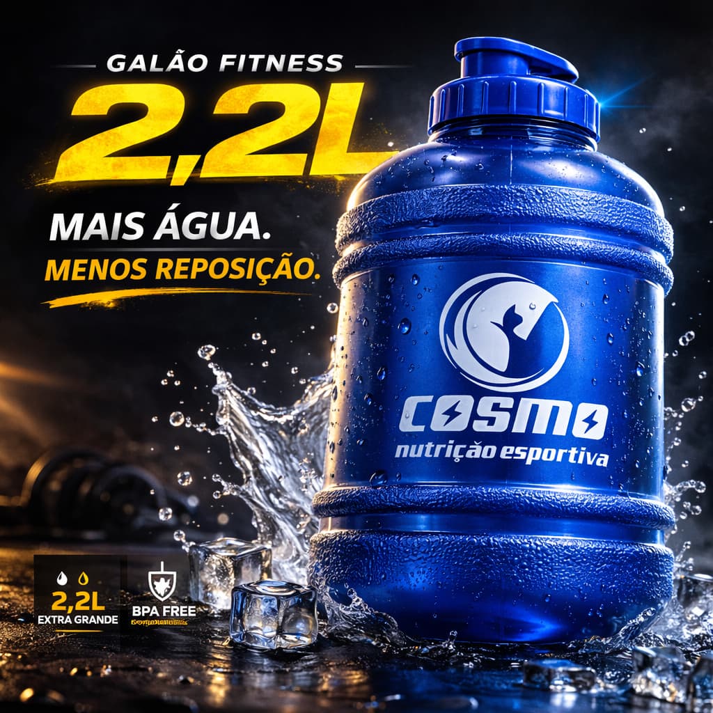 Garrafao De Água Galão 2,2 Litros Academia Dieta E Treino