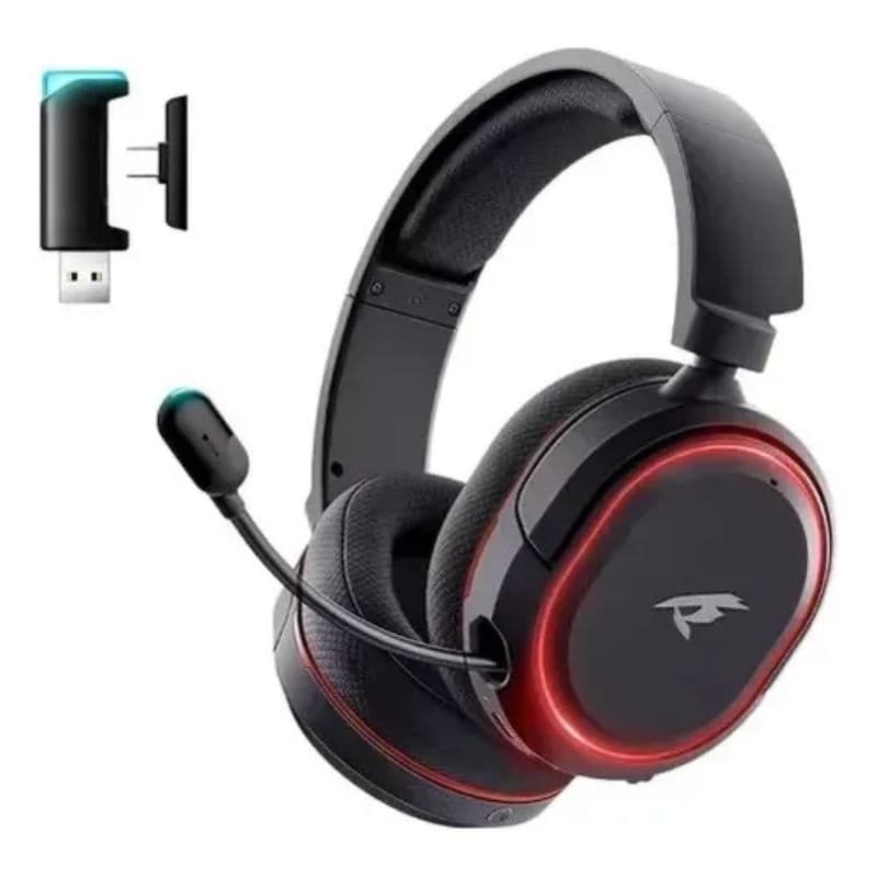 Headset Gamer Sem Fio Picun G2 7.1 Surround Tri-Mode Bluetooth 5.3/2.4GHz 100h RGB