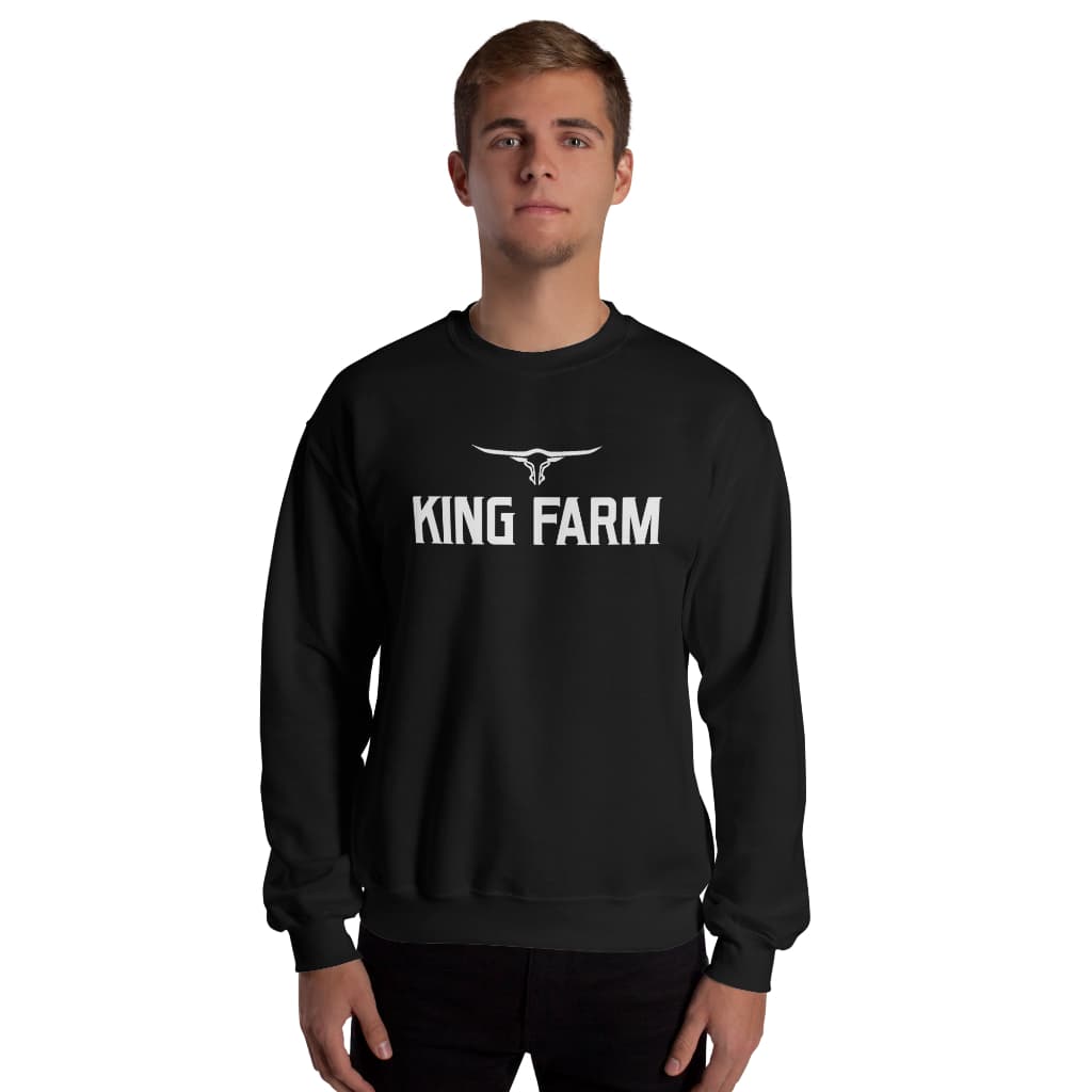 Blusa Moletom Flanelada Estampa King Farm Modelo Novo Ótima Qualidade Sem Capuz Casual