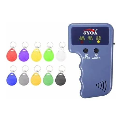 Copiador De Tag Leitor 125 Khz Rfid Duplicador + 10 Tag Gratis