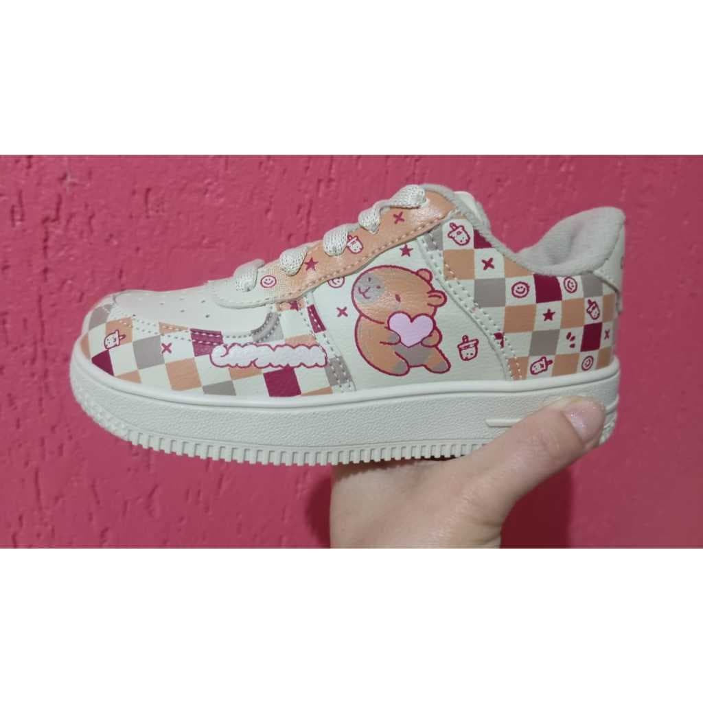 Tênis Infantil Casual Capivara com Conforto Acolchoado para Meninos e Meninas