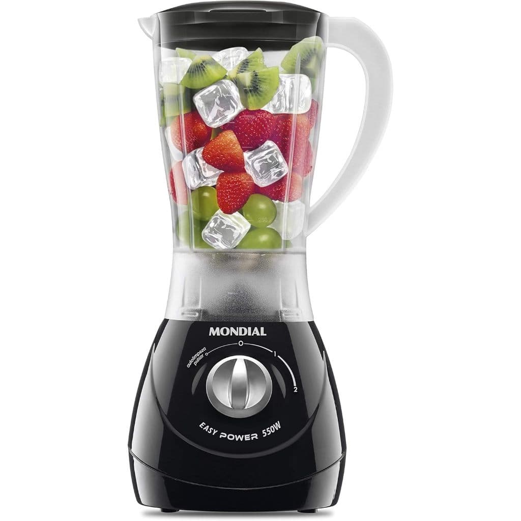 Liquidificador Mondial Easy Power L-550 2,2L Preto - 2 Velocidades 550W