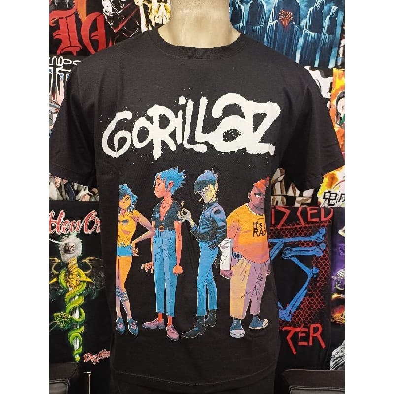 Camiseta de rock Indie Gorillaz Demons Day Brutal Wear unissex