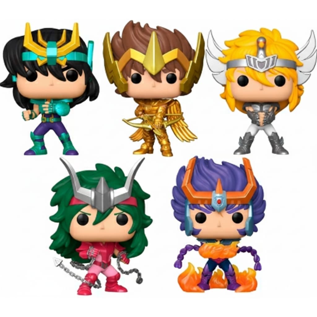 Bonecos  Action Figure Colecionáveis Cavaleiros do Zodíaco  - Com Caixa Personalizada