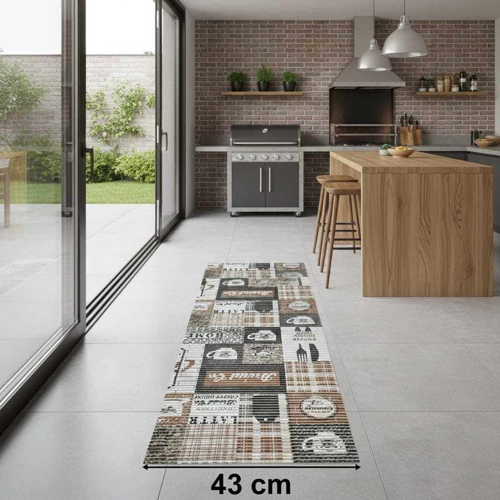 Tapete Passadeira Soft Emborrachada 5,0 Mts X 43 Cm Largura