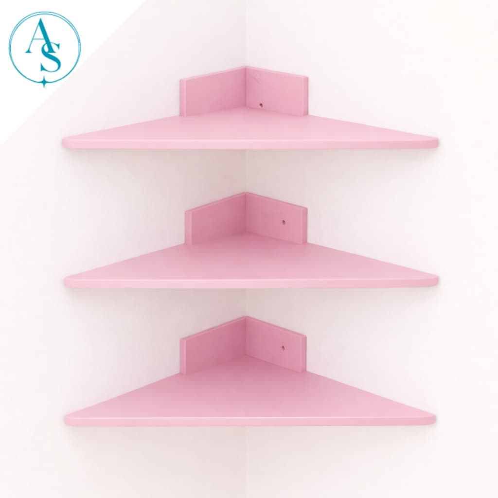 Prateleiras De Canto Em MDF Decorações Casa Cozinha Quarto