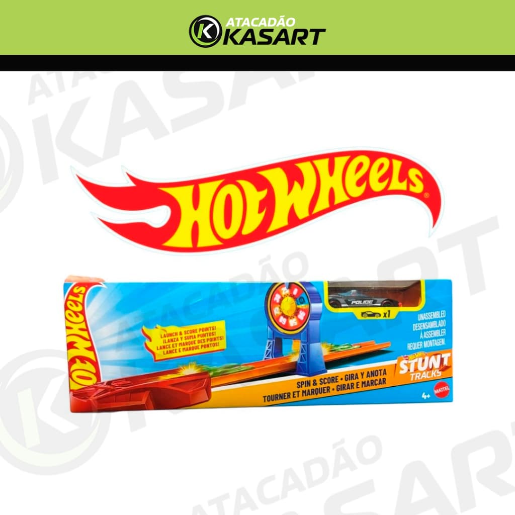Pista ROLETA Girar e Marcar Stunt Tracks Mattel Original