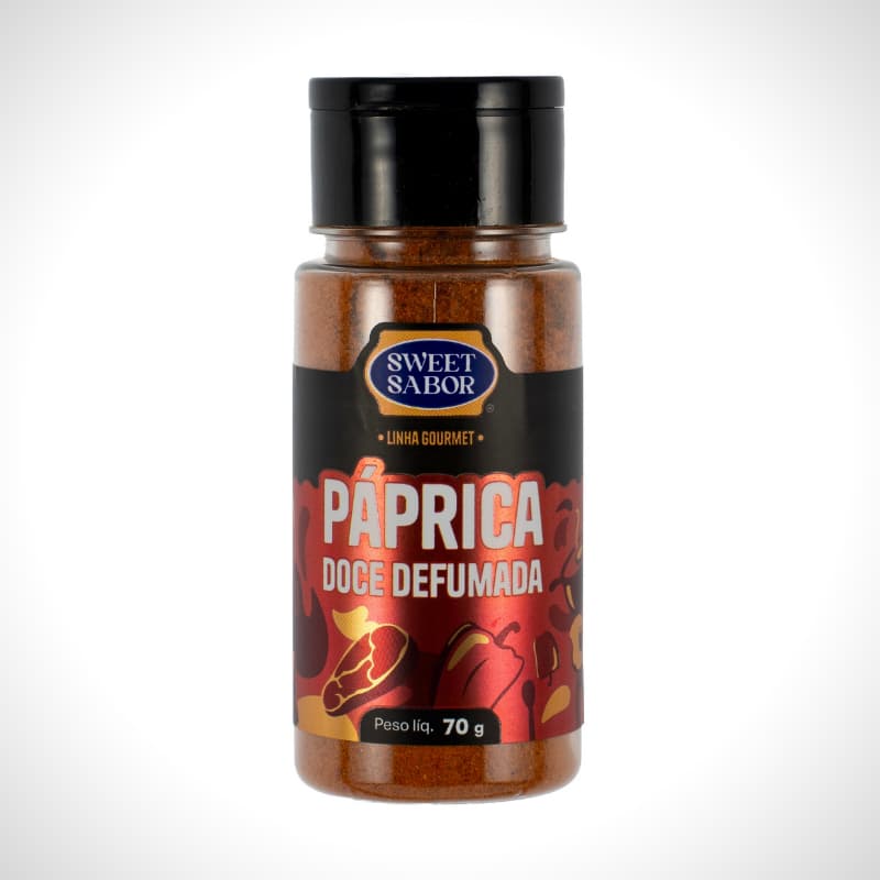 Páprica Doce Defumada 70g Dosador Sweet Sabor - Tempero Páprica