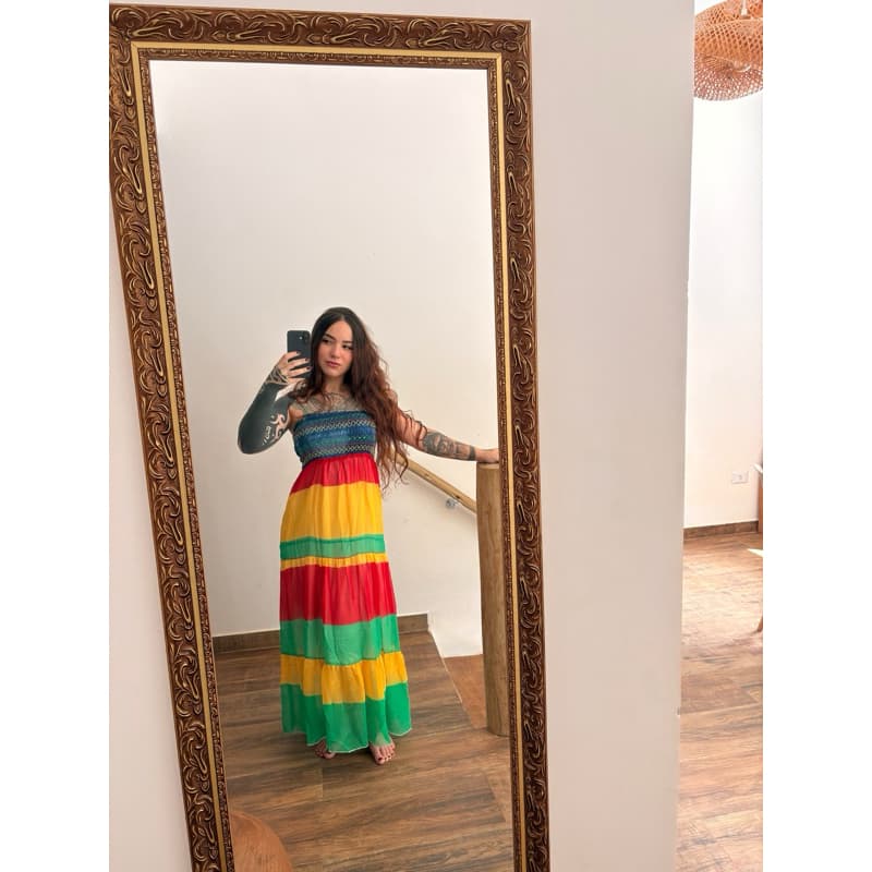 Vestido Carnaval Reggae em Tule