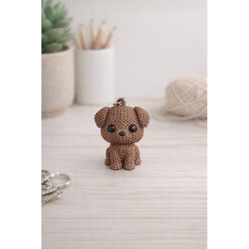 Chaveiro Cachorro Estilo Tricô – Chaveirinho criativo