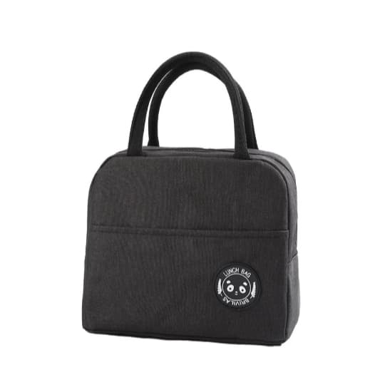 Kit C/100 Bolsa Térmica Feminina Masculina Porta Marmita Lanche Bebida T-A Preta