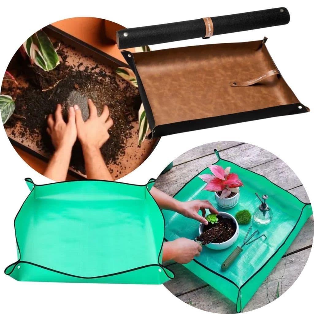 Tapete Tapetinho Para Plantio Sem Sujeita Bagunça Preparo Para Vaso de Planta Em Apartamento Impermeável Decorativo