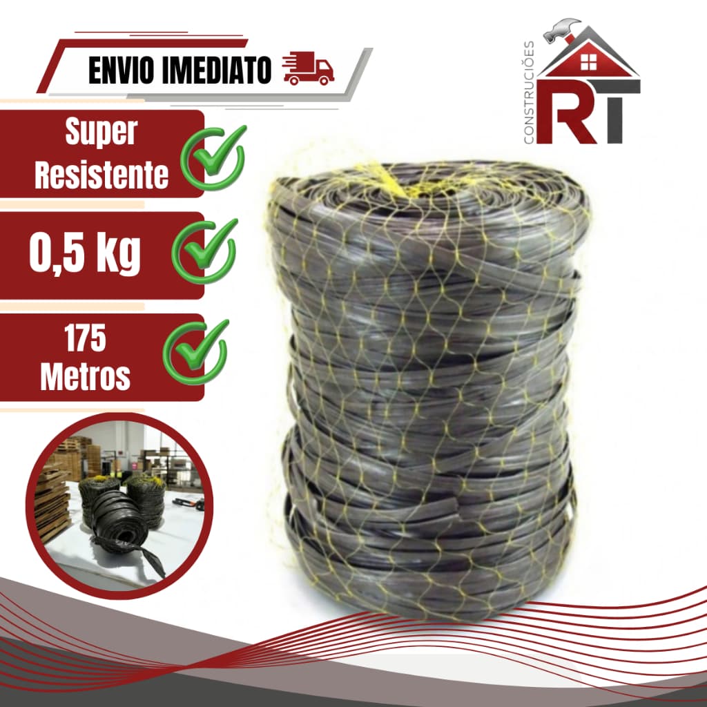 Fitilhos F10 Plástico Polipropileno 175m (ap 0,500 kg) Forte P/ Barbante - envio em 24 horas fabrica