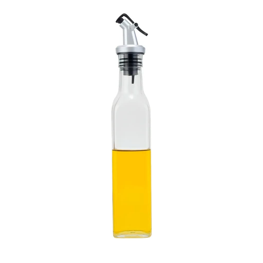 Galheteiro de Vidro 250ml Bico Dosador c/ Trava Porta Azeite Vinagre Shoyu Molho Porta Condimento