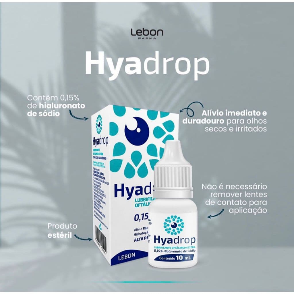 Lubrificante Ocular Hyadrop 10ml - Lebon