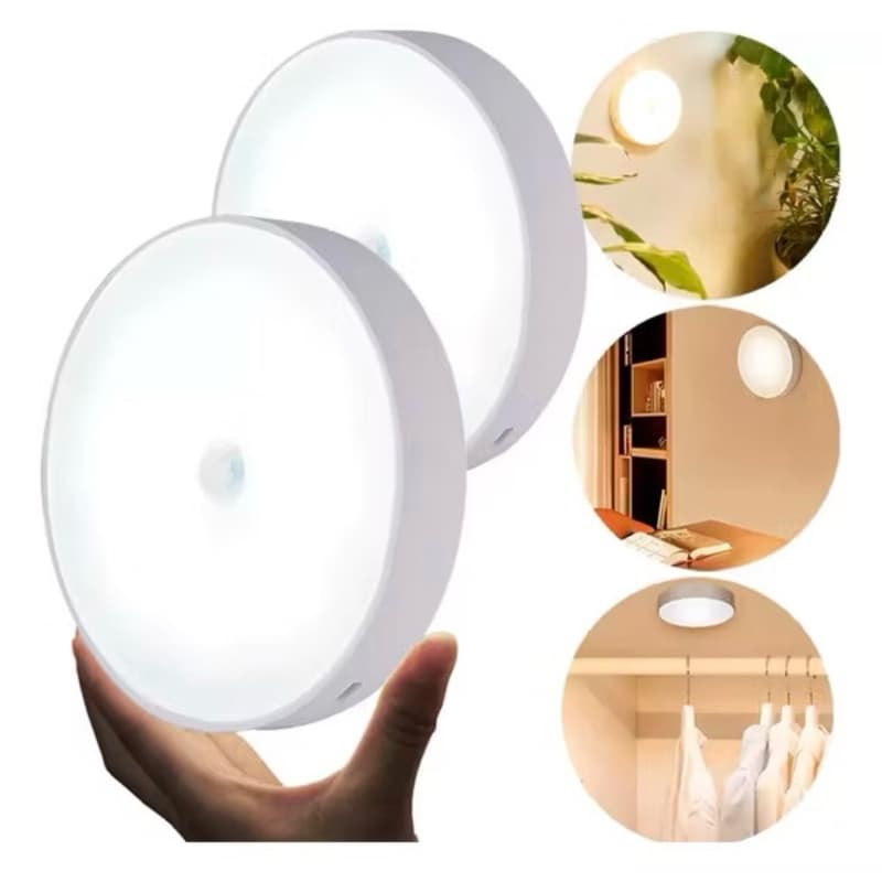 Luminária LED Sem Fio com Sensor de Presença Automático