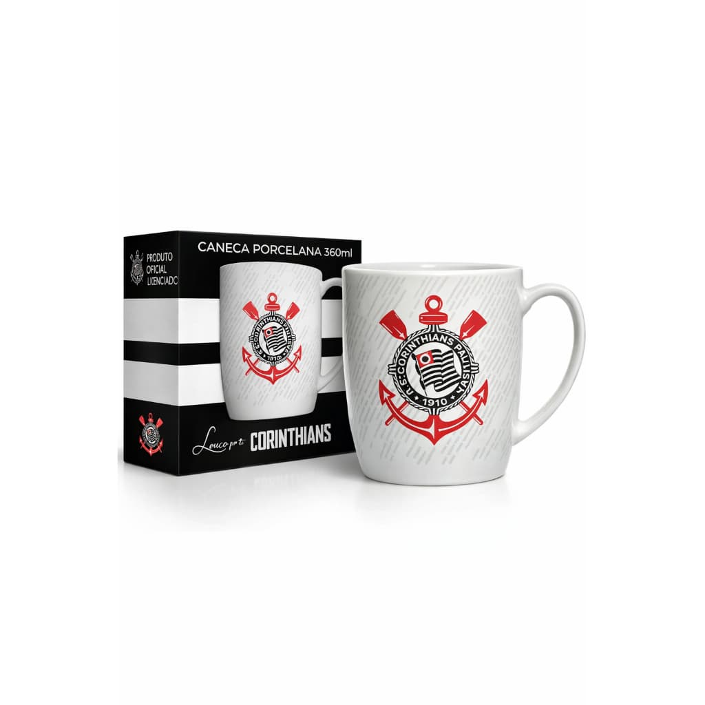 Caneca Porcelana Democracia Corintiana Corinthians Oficial