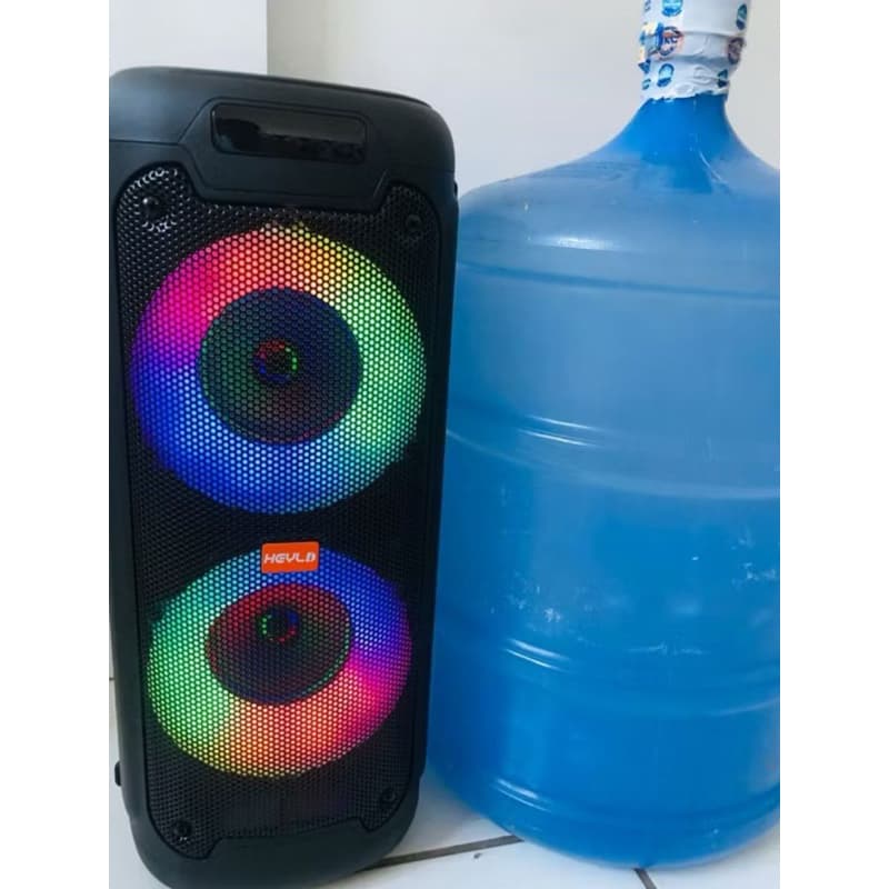 Caixa de Som Bluetooth Portátil Amplificada USB SD FM  POTENTE LEDS RGB 1266 / 1110 / 4239