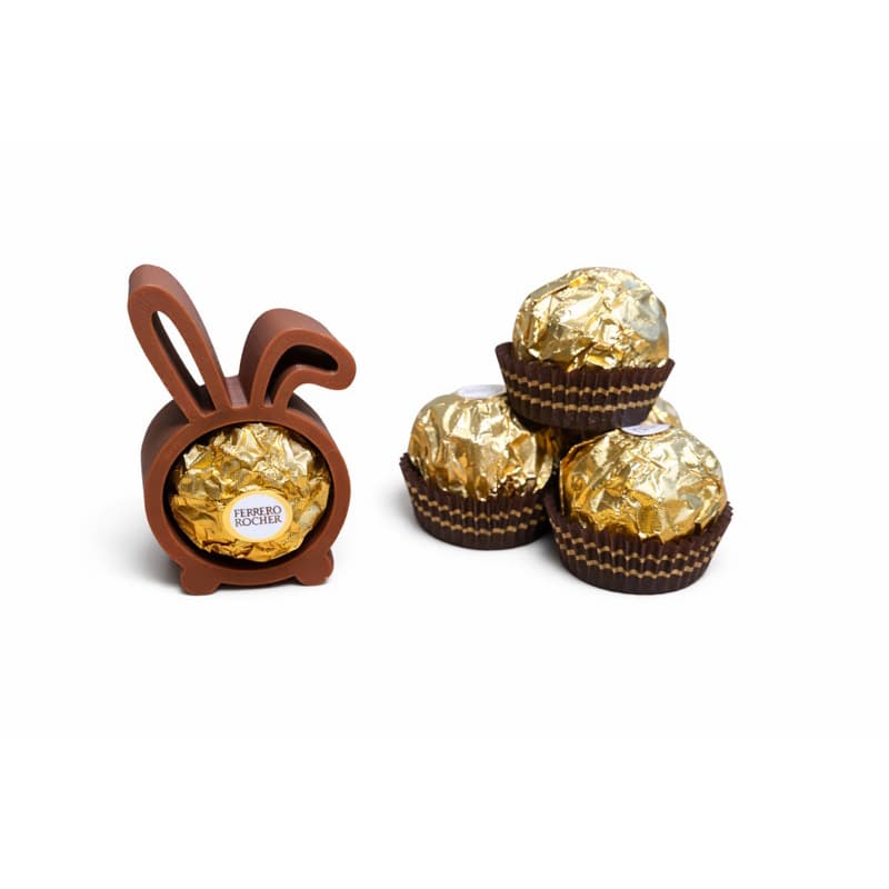 4 Capas Porta Ferrero Rocher Coelhinho em PLA | Lembrancinha Páscoa Criativa Porta Chocolate Decorativo