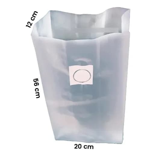 25 Sacos para Cultivo de Cogumelos G - Até 3,5kg - Com Filtro - Autoclavável