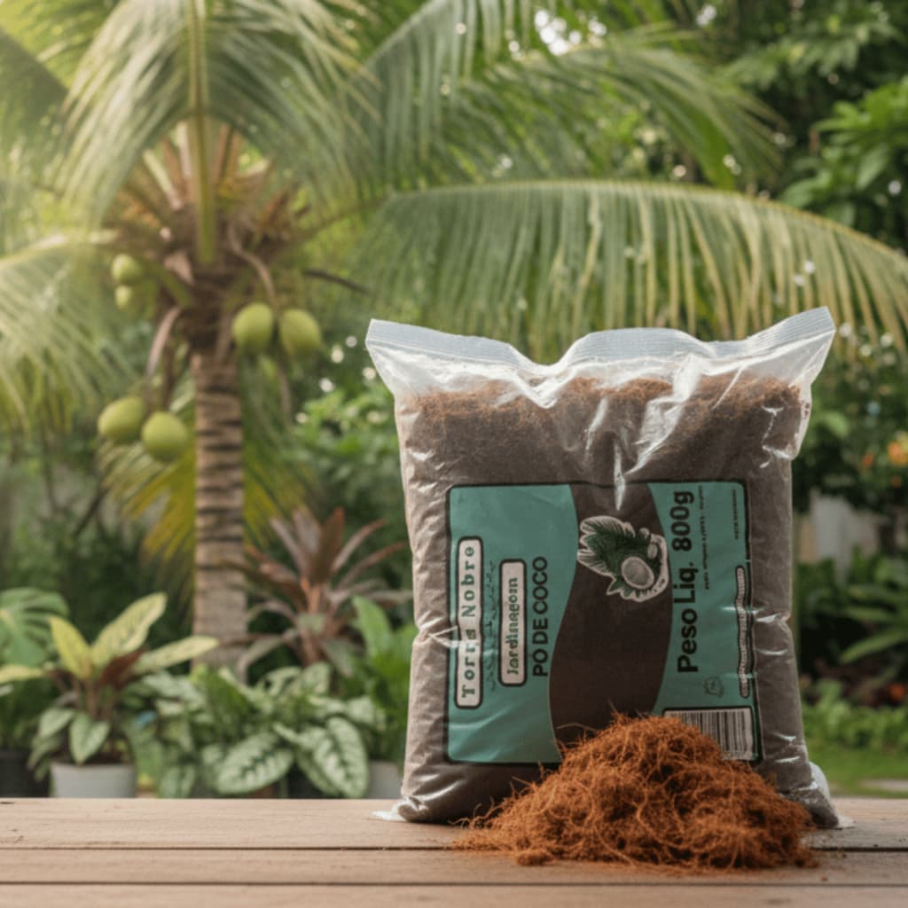 Po de coco Plantio Germinação Cultivo  100% Natural 50L Substrato Orgânico Solo Forte