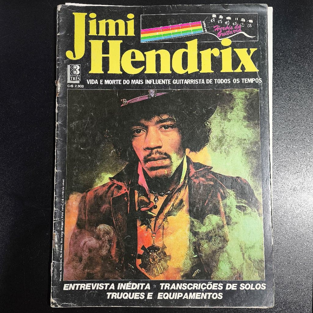 Revista Jimi Hendrix editada pela Som Três em setembro de 84