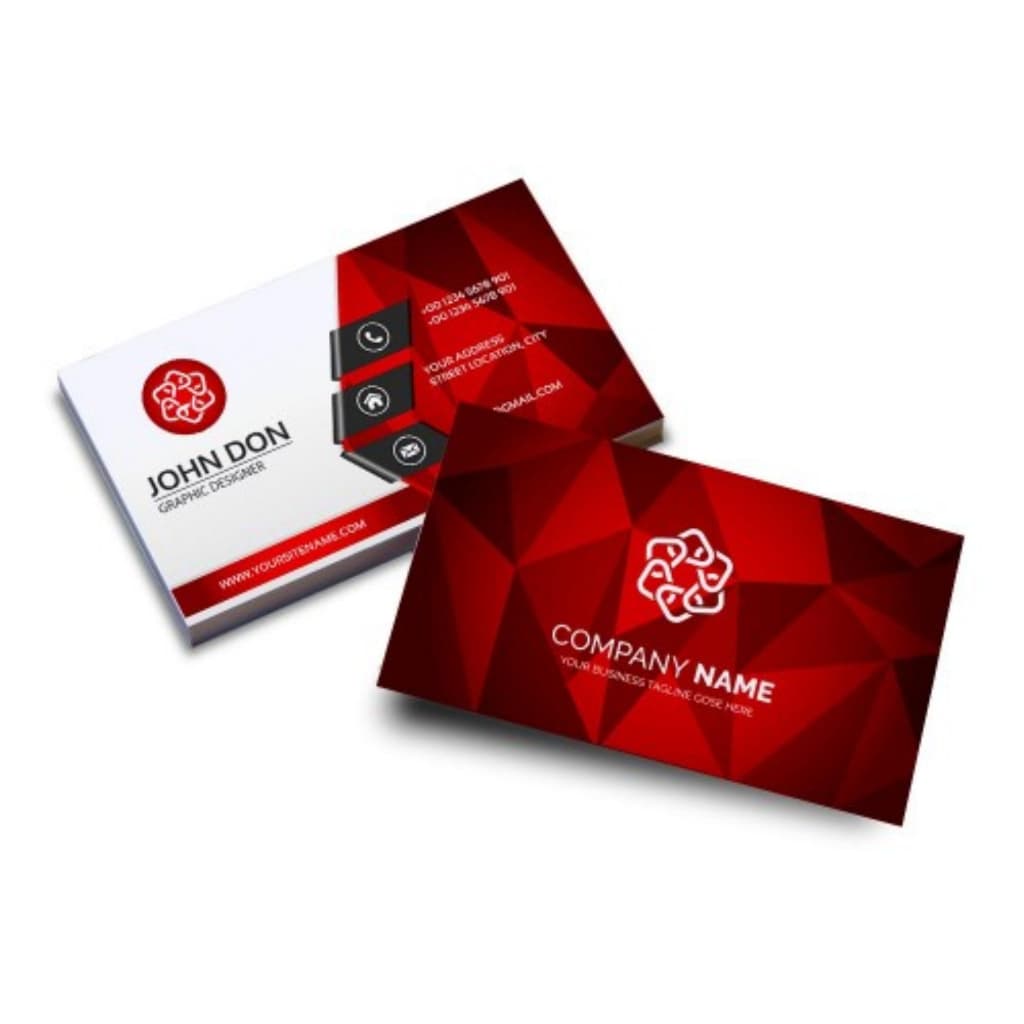 CARTÃO DE VISITA PERSONALIZADO frente ou frente e verso com verniz somente frente colorido ambos lados