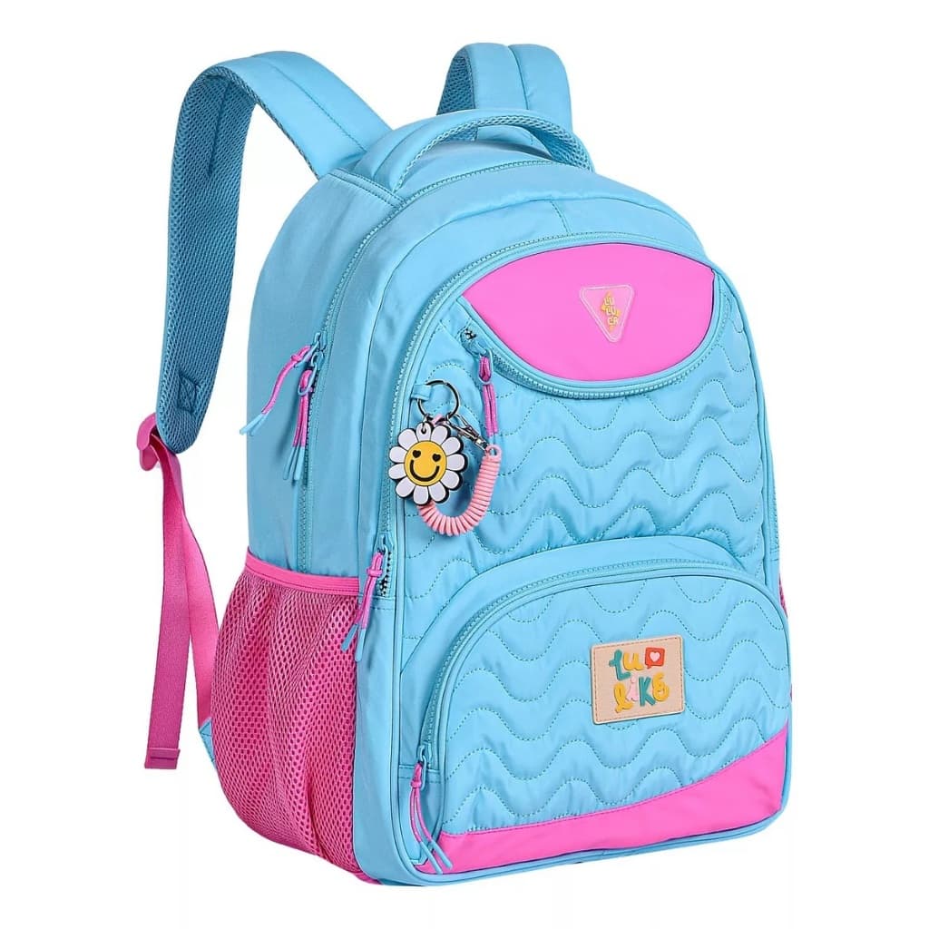 Mochila Costas Luluca - Lu Like Juvenil Escolar Azul