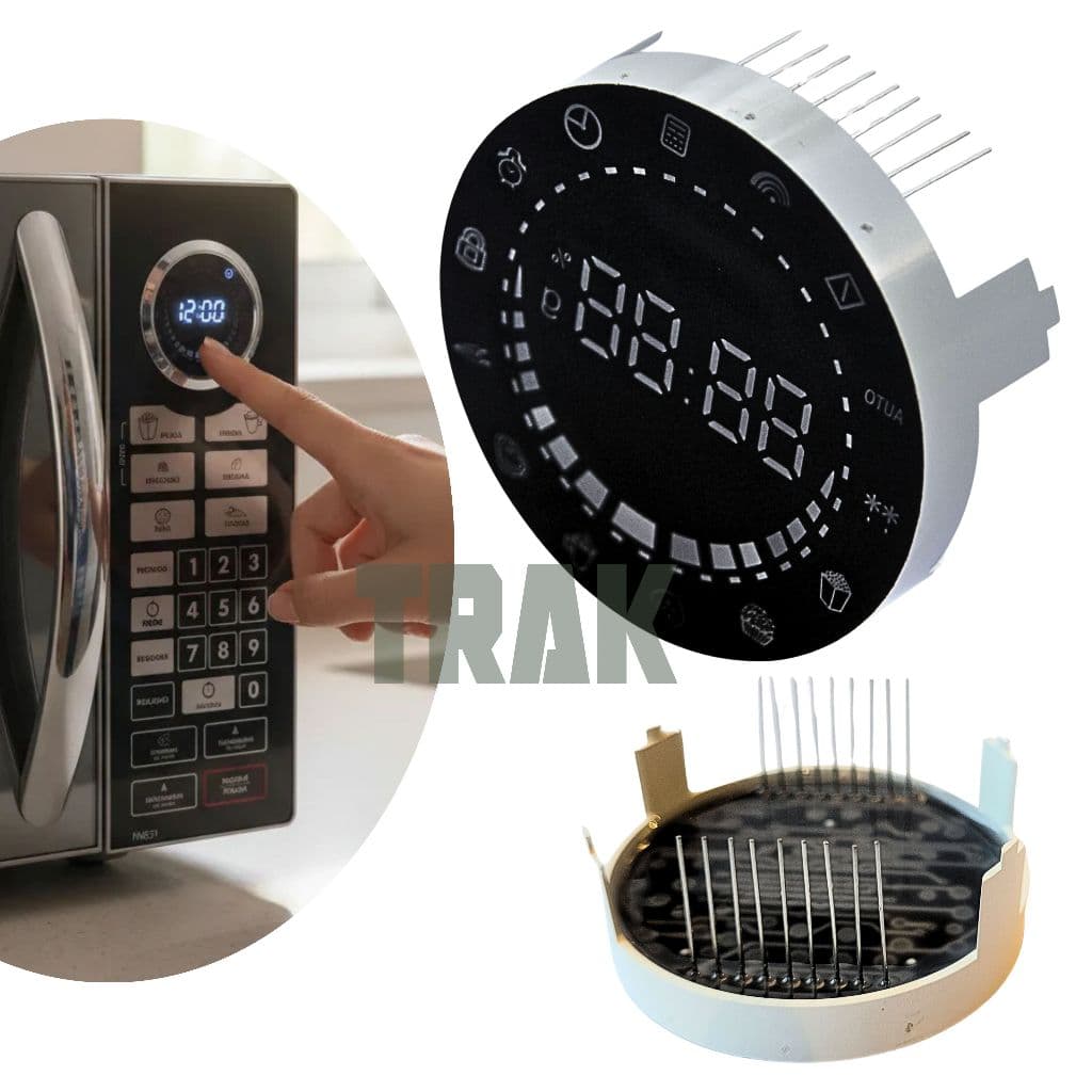 Display Led Azul Redondo Compatível Para Microondas PME31 BME31 Placa Visor Reposição (Compatível com Philco e britânia)