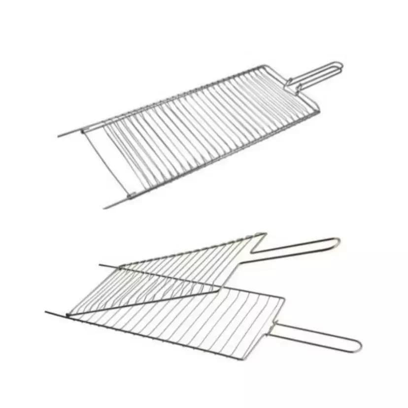 Baby Grill Premium Grelha 53x17 cm para Churrasco, Peixe Pequena