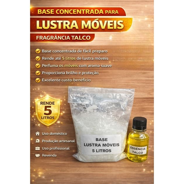 Base Concentrada para Lustra Móveis Rende até 5 Litros Essência Premium