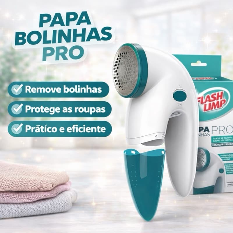 Papa Bolinhas Pró Portátil Flash Limp Removedor De Pelos e Fiapos