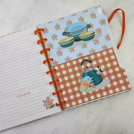 Kit 10 Divisórias para caderno de desenho sistema inteligente Amor Infinito Cadernos