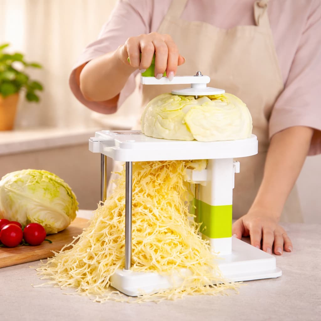 Cortador de Vegetais Manual Multifuncional 3 em 1 | Fatiador e Ralador para Cozinha