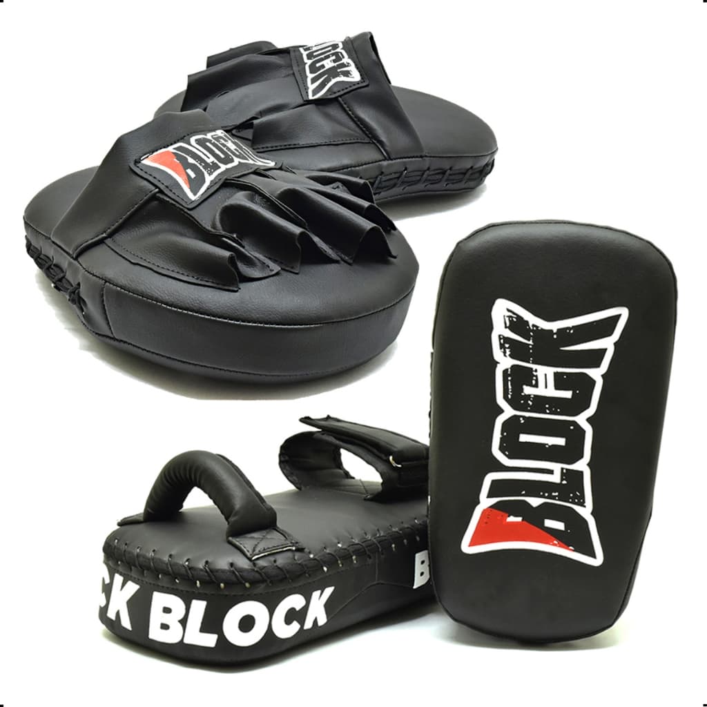 Kit Muay Thai Par Aparador De Chute e Manopla De Foco Profissional -Envio Imediato
