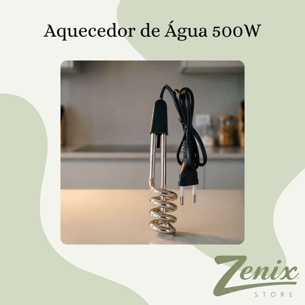Ebulidor Eletrico Potente 500w Aquece Agua Rapidinho 127v - 220v Praticidade Cozinha