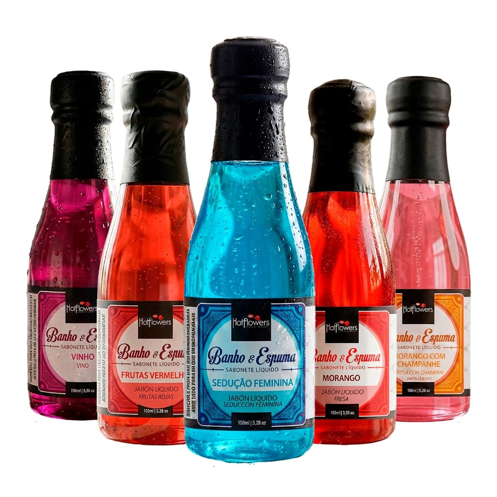 Espuma de Banho para Banheira Hidromassagem SPA Sabonete Corporal 150ml Hot Flowers